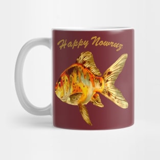 Elegant Happy Nowruz Goldfish Cat New Year Mug